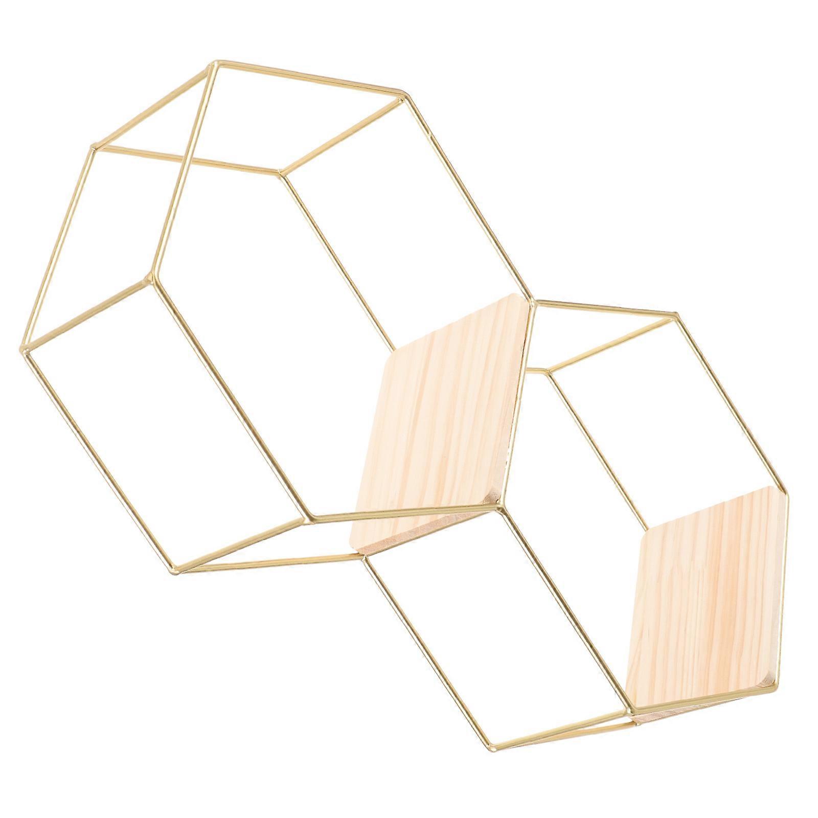Floating Shelf Hexagon Design for Wall Home Decoration