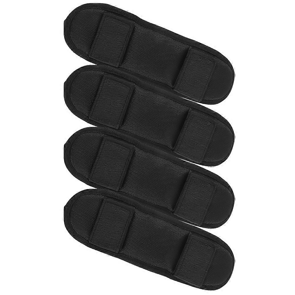 Black Shoulder Pads Nylon Backpack Shoulder Straps Pad Weight Reduction 20Pcs