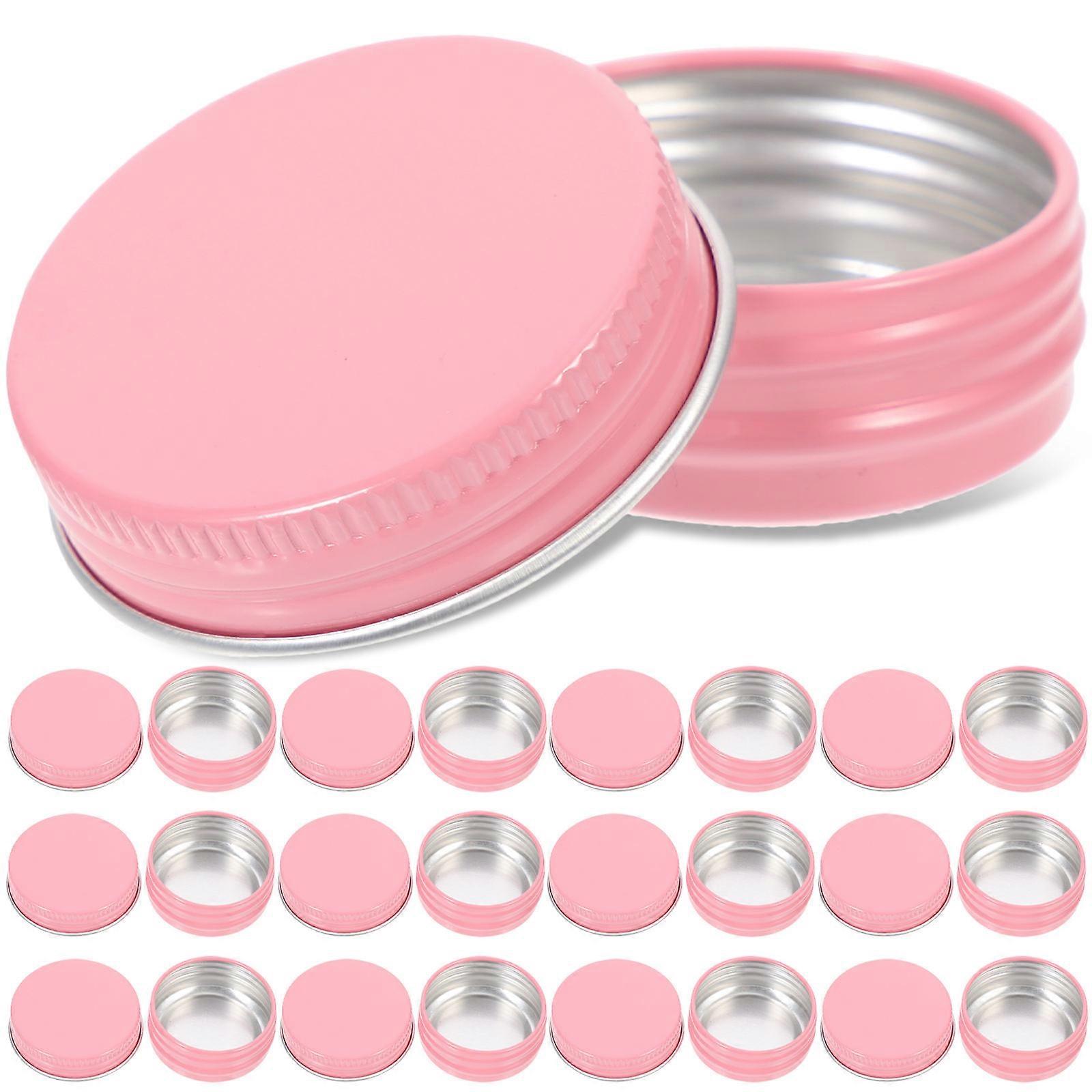 Small Tin Box Aluminum Containers for Holding Use with Screw Lid 72Pcs