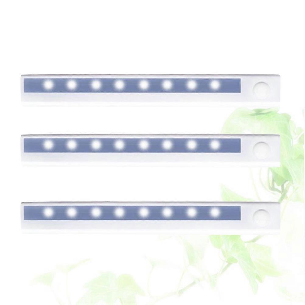Kitchen Closet LED Intelligence Strip Light with Body Infrared Sensor 9Pcs