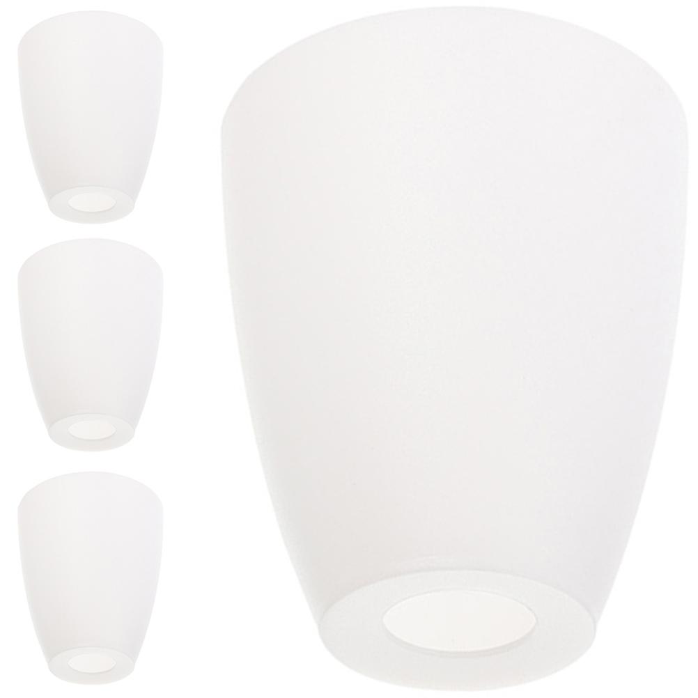 Plastic Lamp Cover Flat Head Lampshade for Home Use 20Pcs White Lamp Accessory