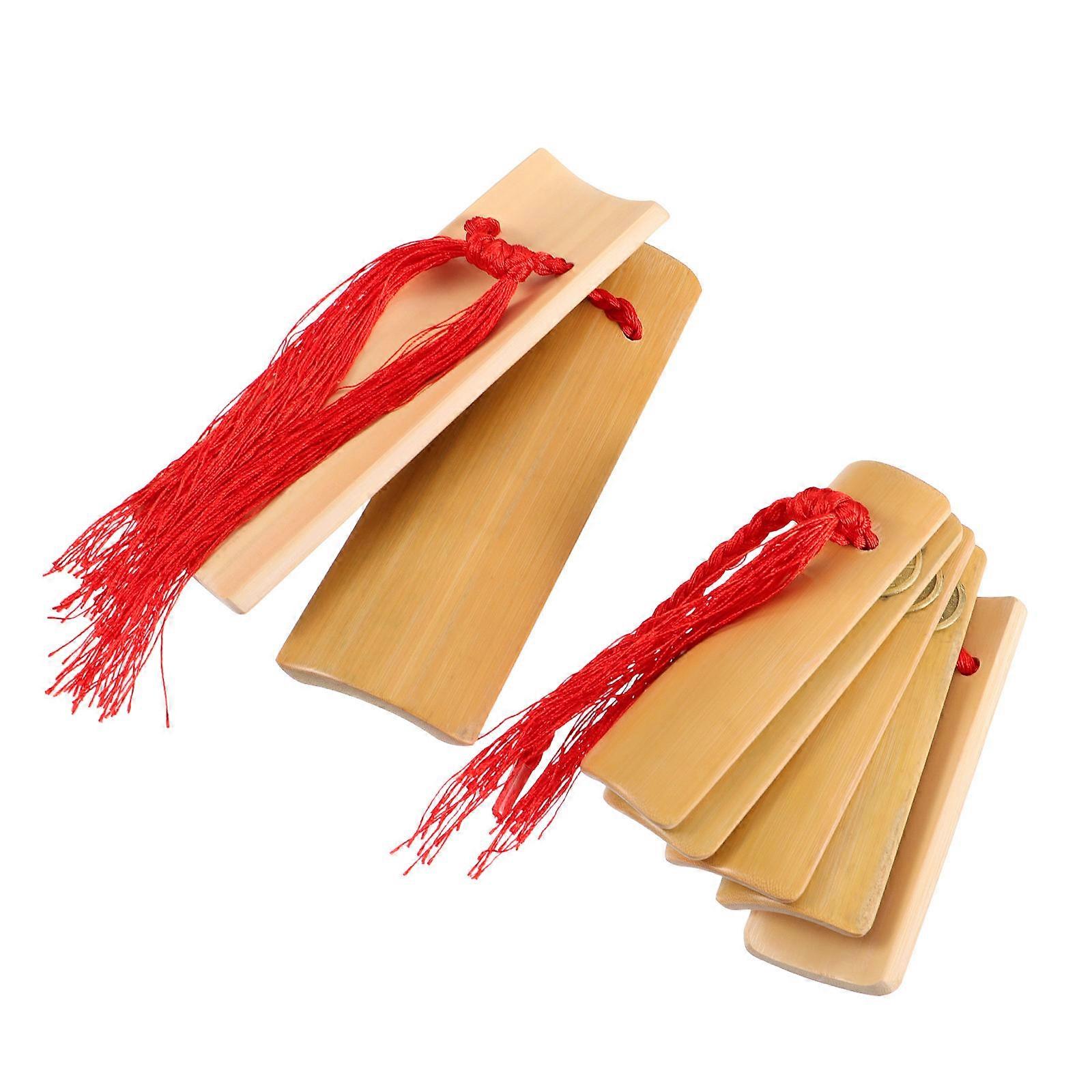Bamboo Castanets Allegro Musical Instrument Accessories for Music Use 2Pairs