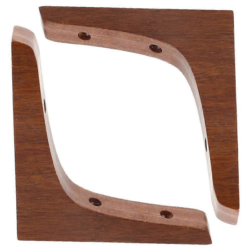 Sturdy Wood L Shape Shelf Bracket Functional Support For Home Office Display And Storage 8 Pcs
