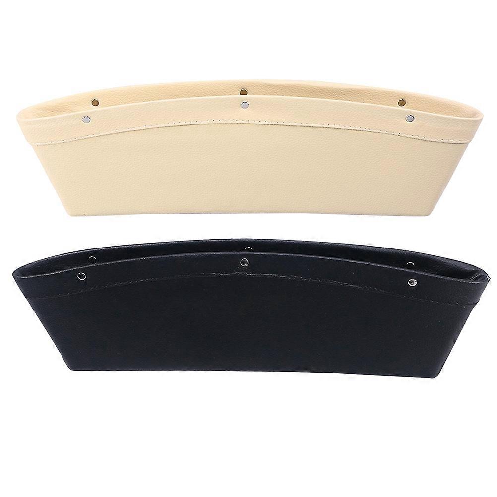 4 Pcs Car Seat Gap Container Pocket Organizer Rectangular Shape Increased Storage Space Ideal For Car Daily