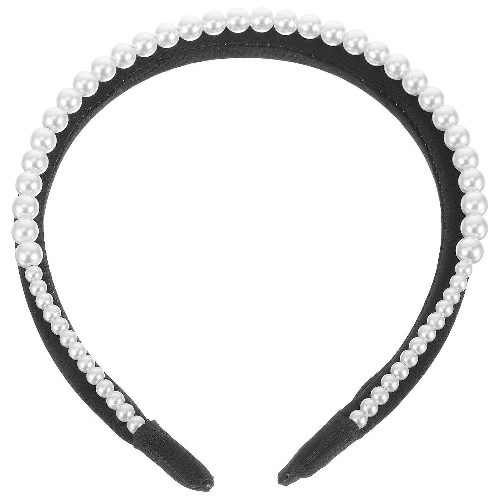Pearl Headbands Artificial Pearl Headband for Daily Use 5Pcs