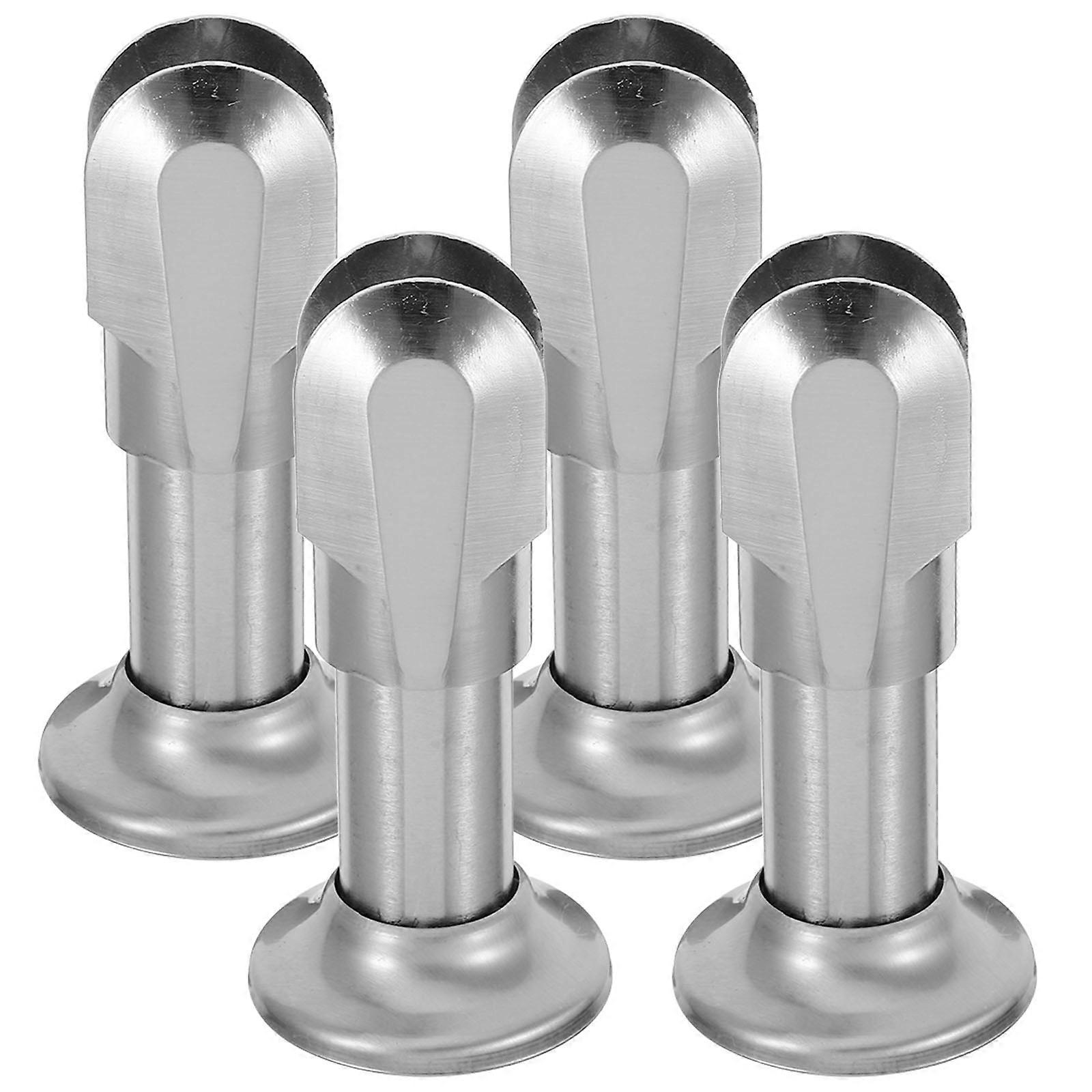 Restroom Partition Bracket Strong Stainless Steel Toilet Partition Parts for 12Pcs