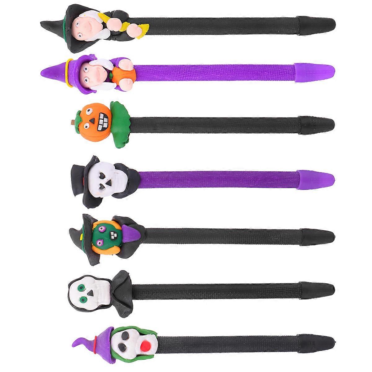 Halloween Ballpoint Pen Polymer Clay for Writing 14Pcs Colorful Set