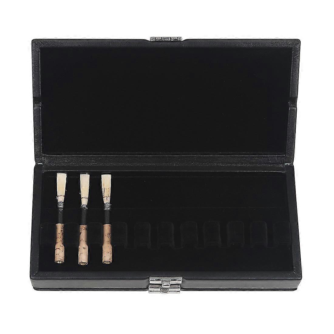 Double-layer Oboe Reed Leather Box Storage Box