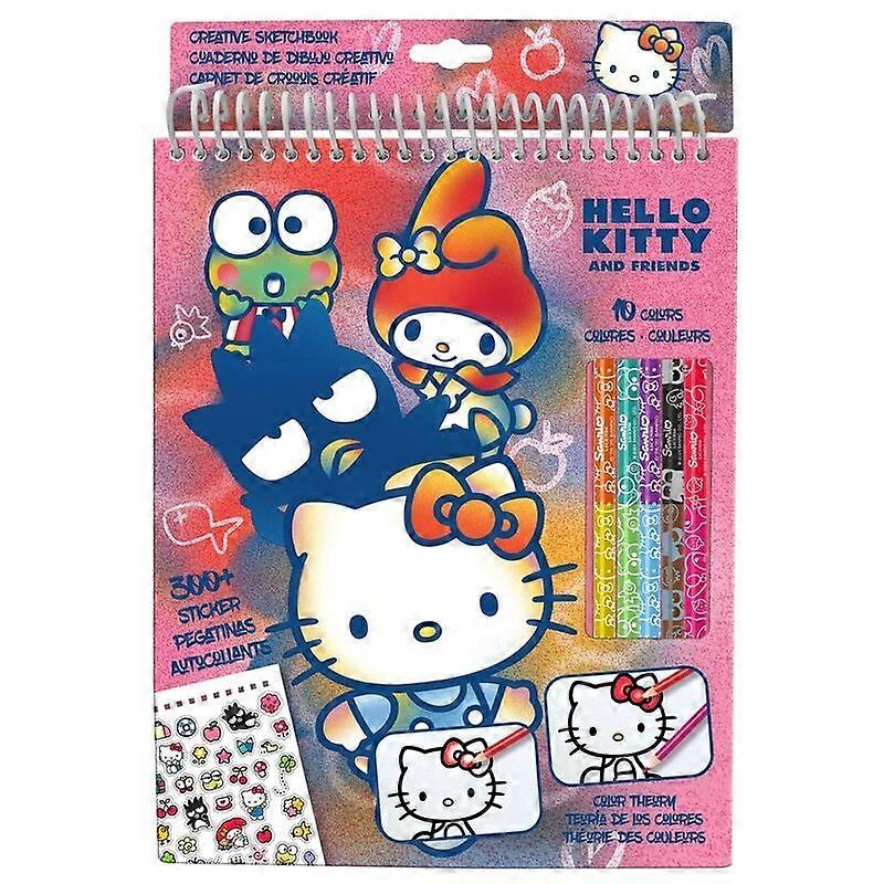 Hello Kitty colored pencil set with 24 vibrant colors