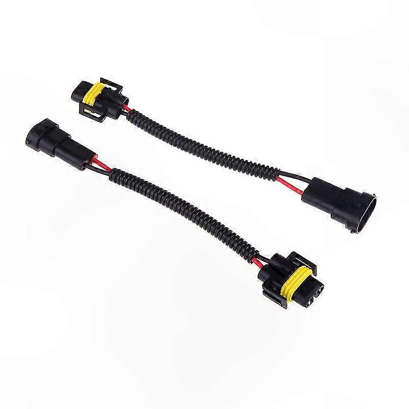 2pcs Adapter Plug for HID LED Fog Light Headlamp Bulb H8 H9 H11 Wire Connector Harness Socket