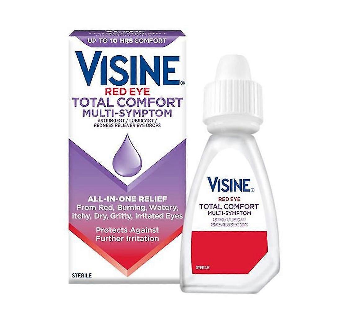 Visine Total Comfort Eye Drops for All-Day Moisture and Eye Refreshment