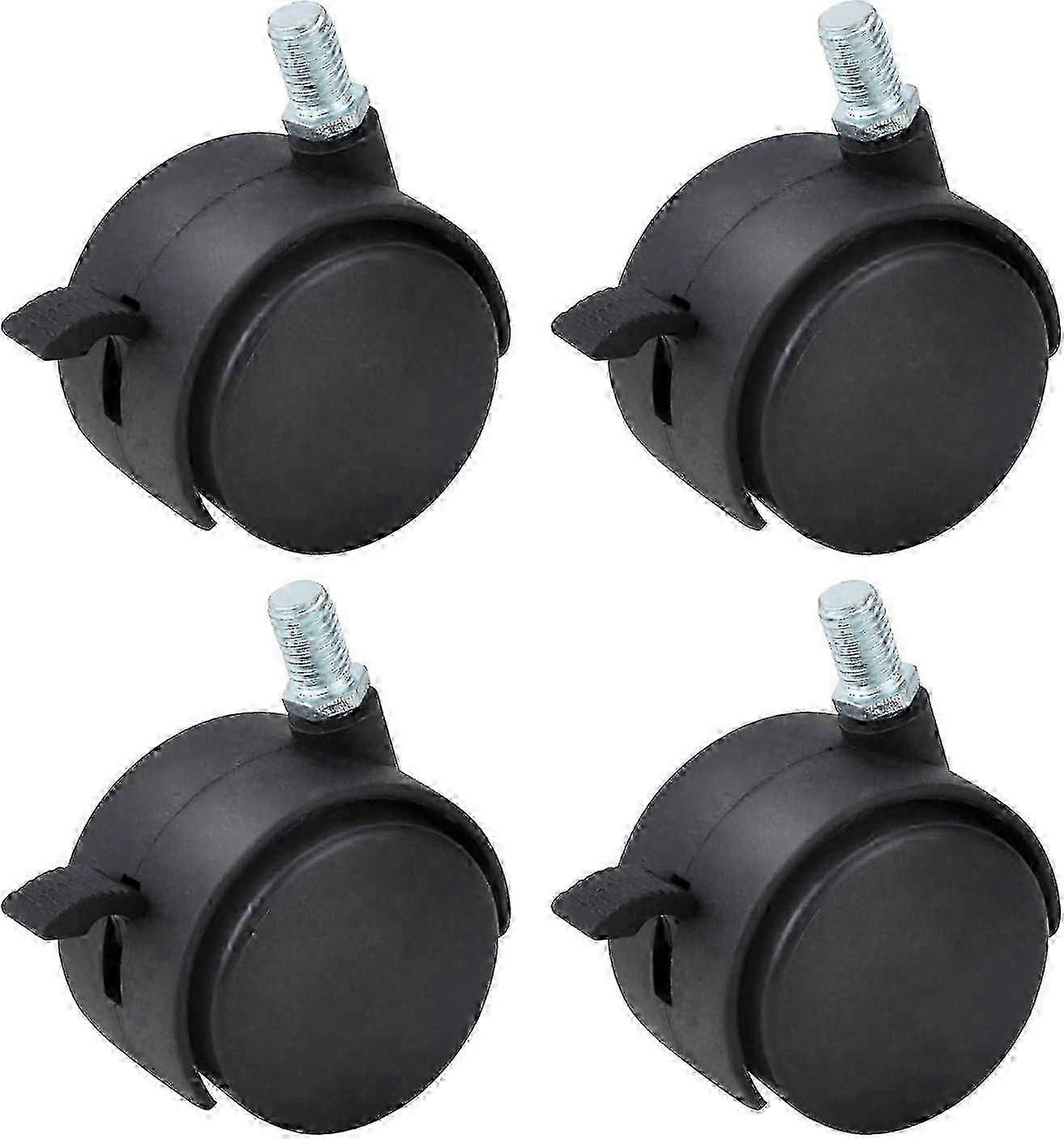 Plastic Nylon Swivel Caster Wheels Four Pack