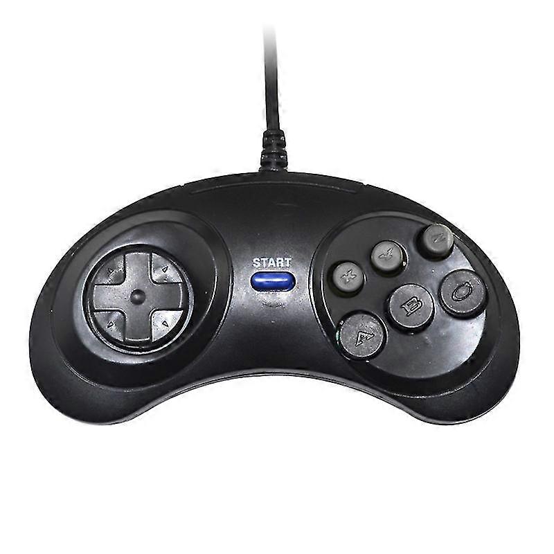 2025 Wired Gamepad Plug And Play 6-Key Layout Disc Direction Button Acceleration Ergonomic No Delay Game