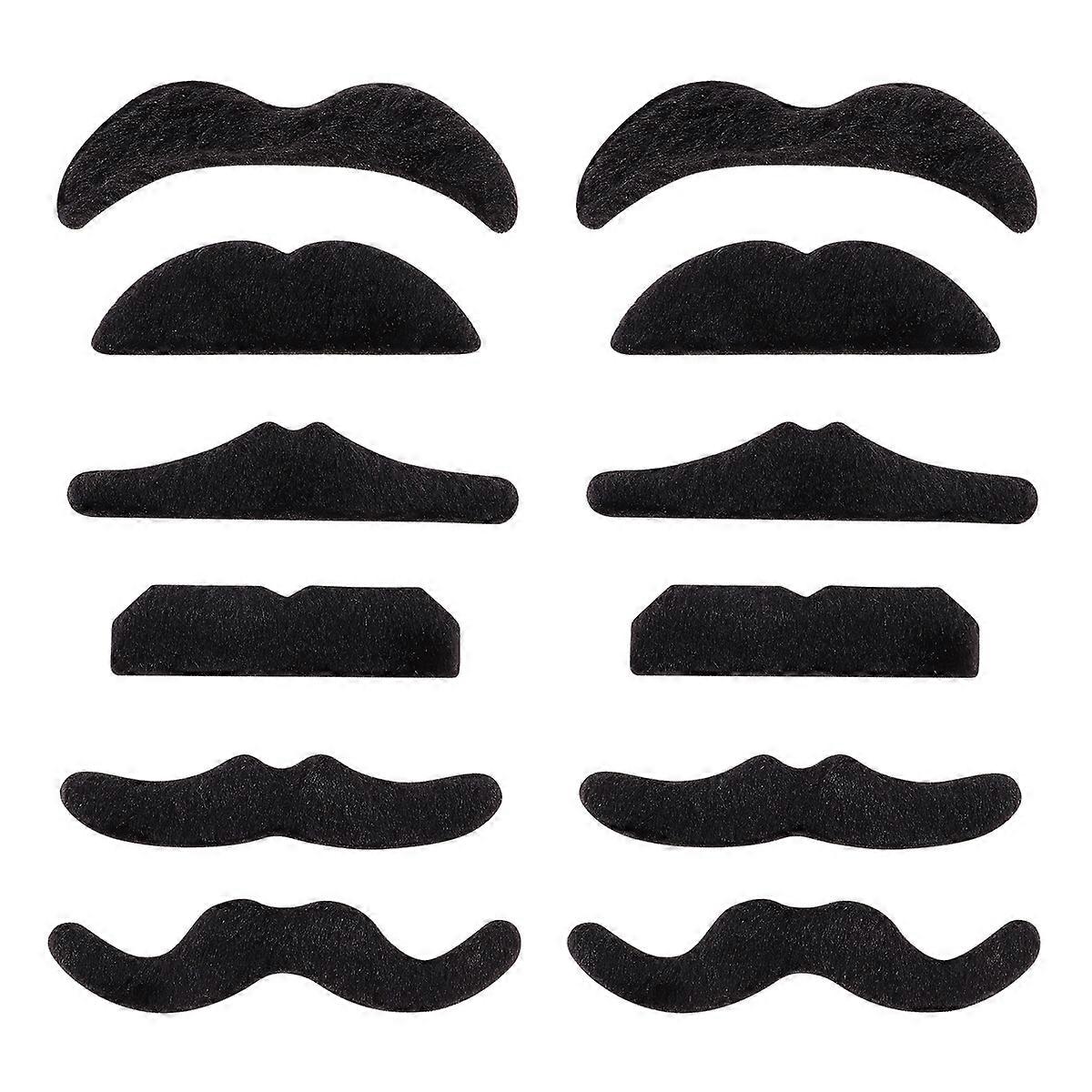 Halloween Mustaches Fake Beard for 4Pcs Fun Cosplay Props