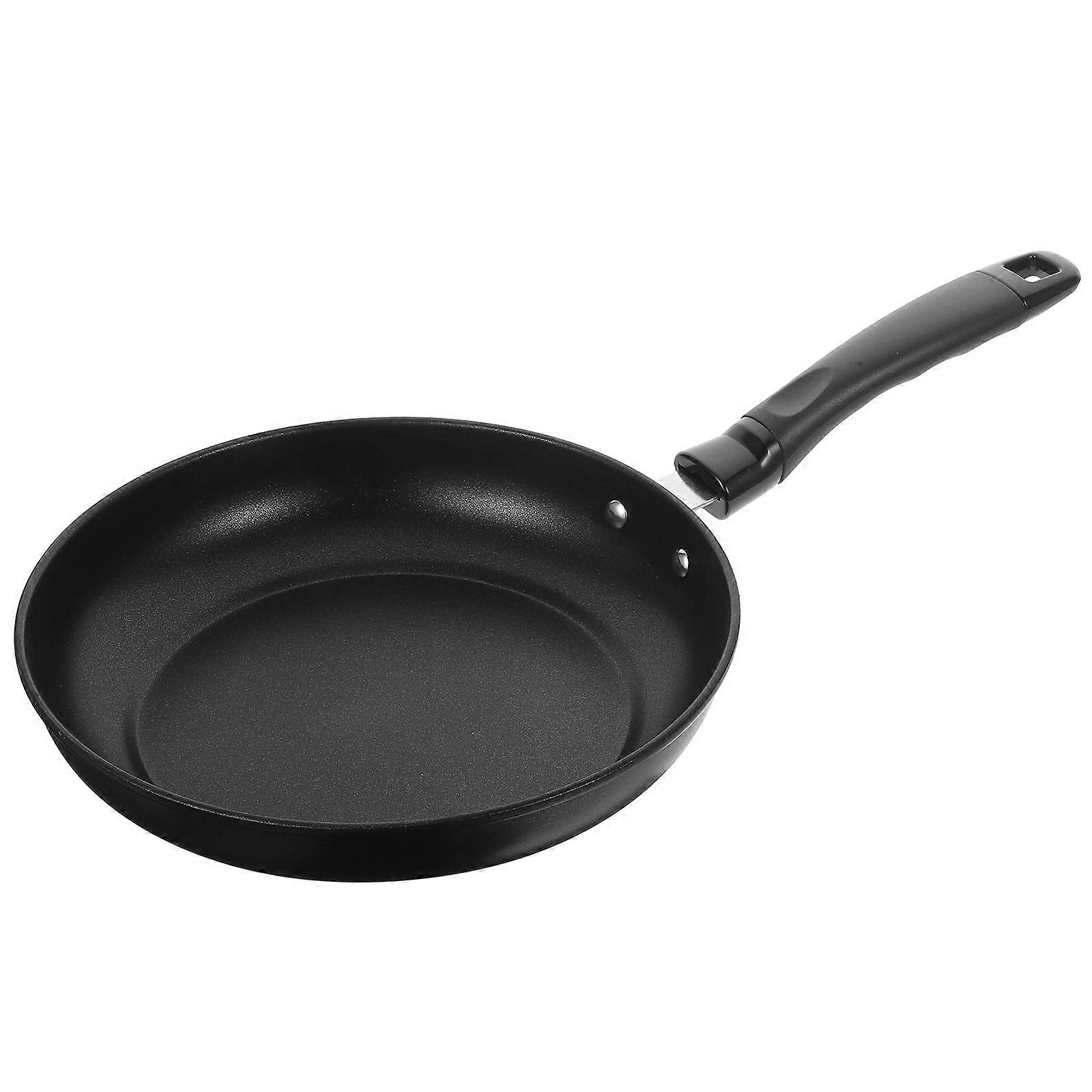 Non-Stick Saucepan Deep Frying Pan for Cooking 2Pcs Black