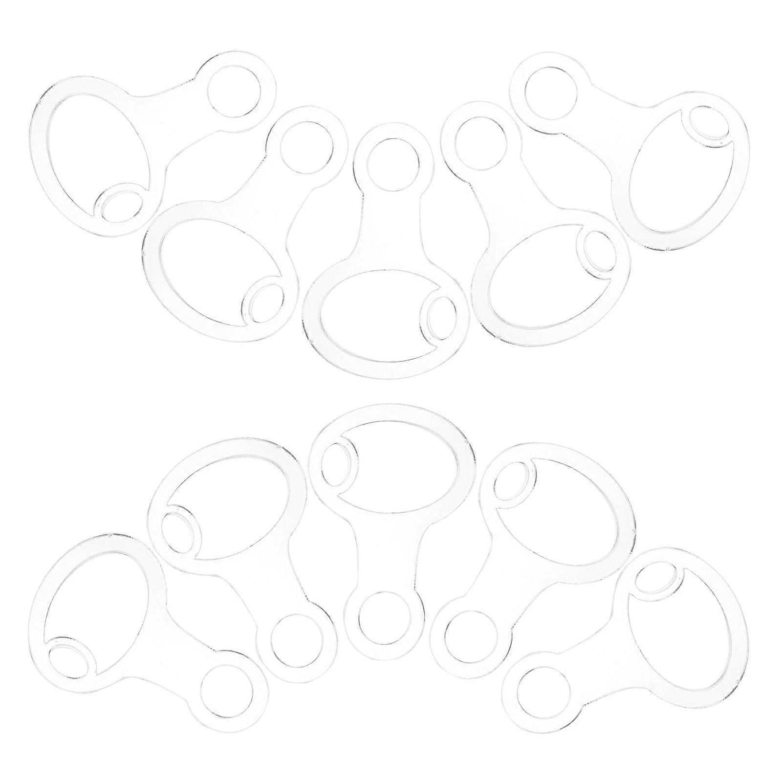 Acrylic Thread Storage Organizer for Embroidery with 120Pcs Clear Floss Drops