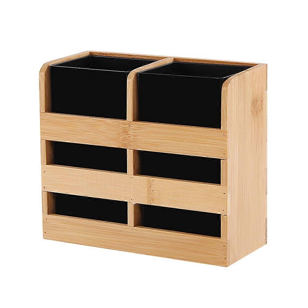 Bamboo Utensil Holder for Kitchen Use Divider Style A