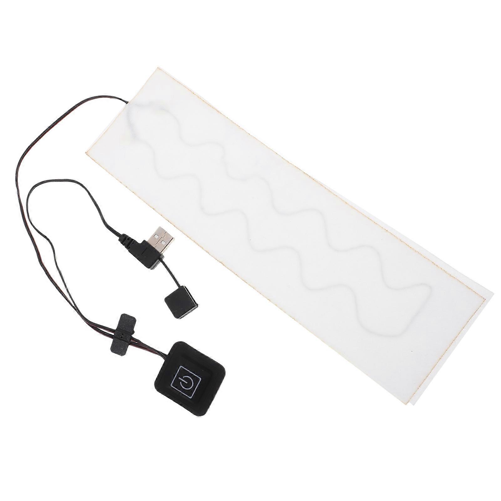 USB Charging Neckerchief Heating Pad for Winter Use 2Pcs White