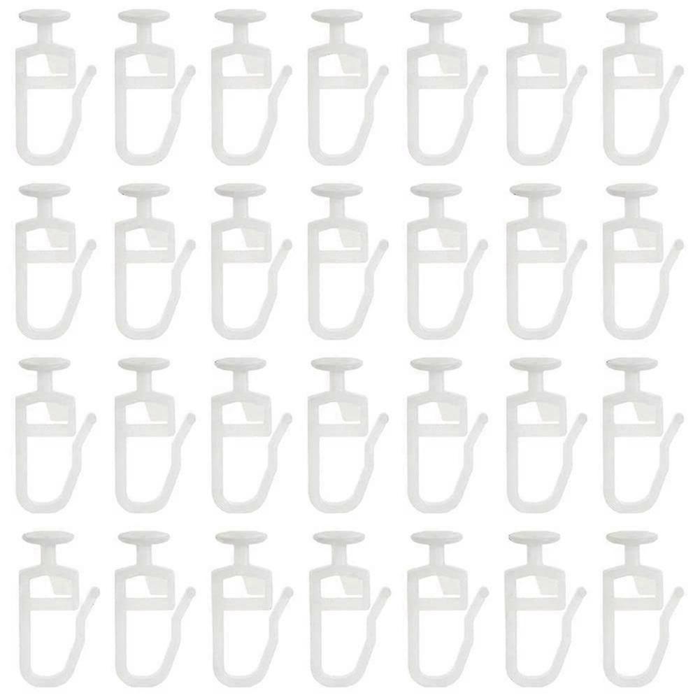 200 Pack Curtain Gliders With 8.3 Mm Head Folding Glider Curtain Rail Track Glider Hooks For Curtai