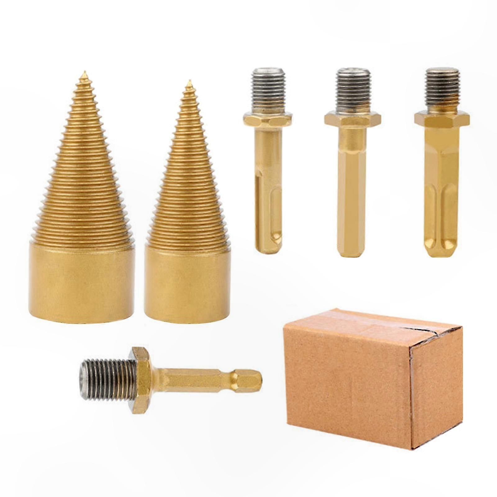 Efficient Wood Splitting Drill Bit Set for Tree Stump Removal