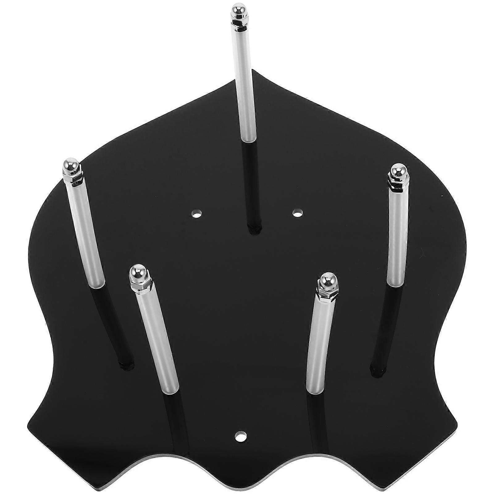 Display Wall Mount Sword Holder for Storage Use 3Pcs Black Acrylic Rack