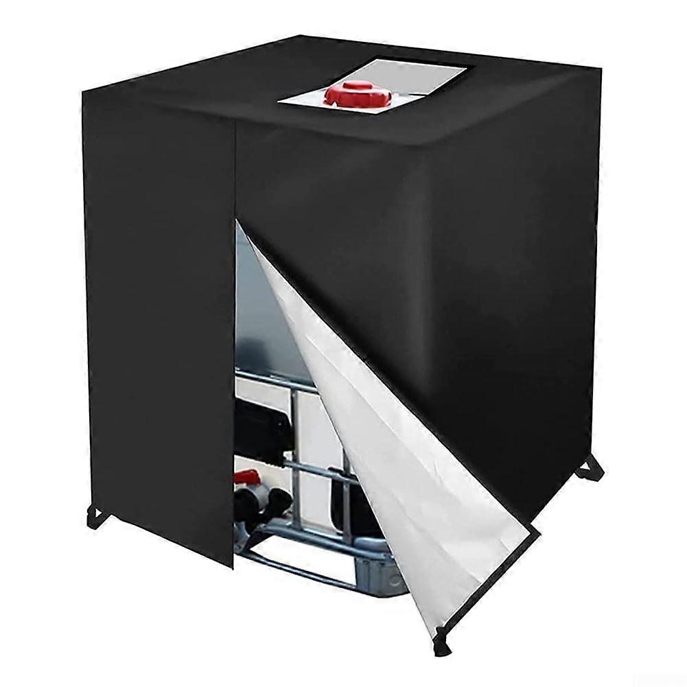 IBC Tank Cover 420D Oxford Cloth, 1000L IBC Container, Waterproof Dustproof AntiUV With Zipper, 120x100x116 cm
