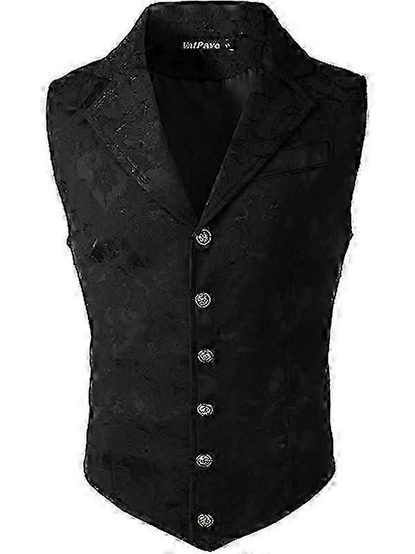 Herren Viktorianische Anzug Weste Steampunk Gothic Weste