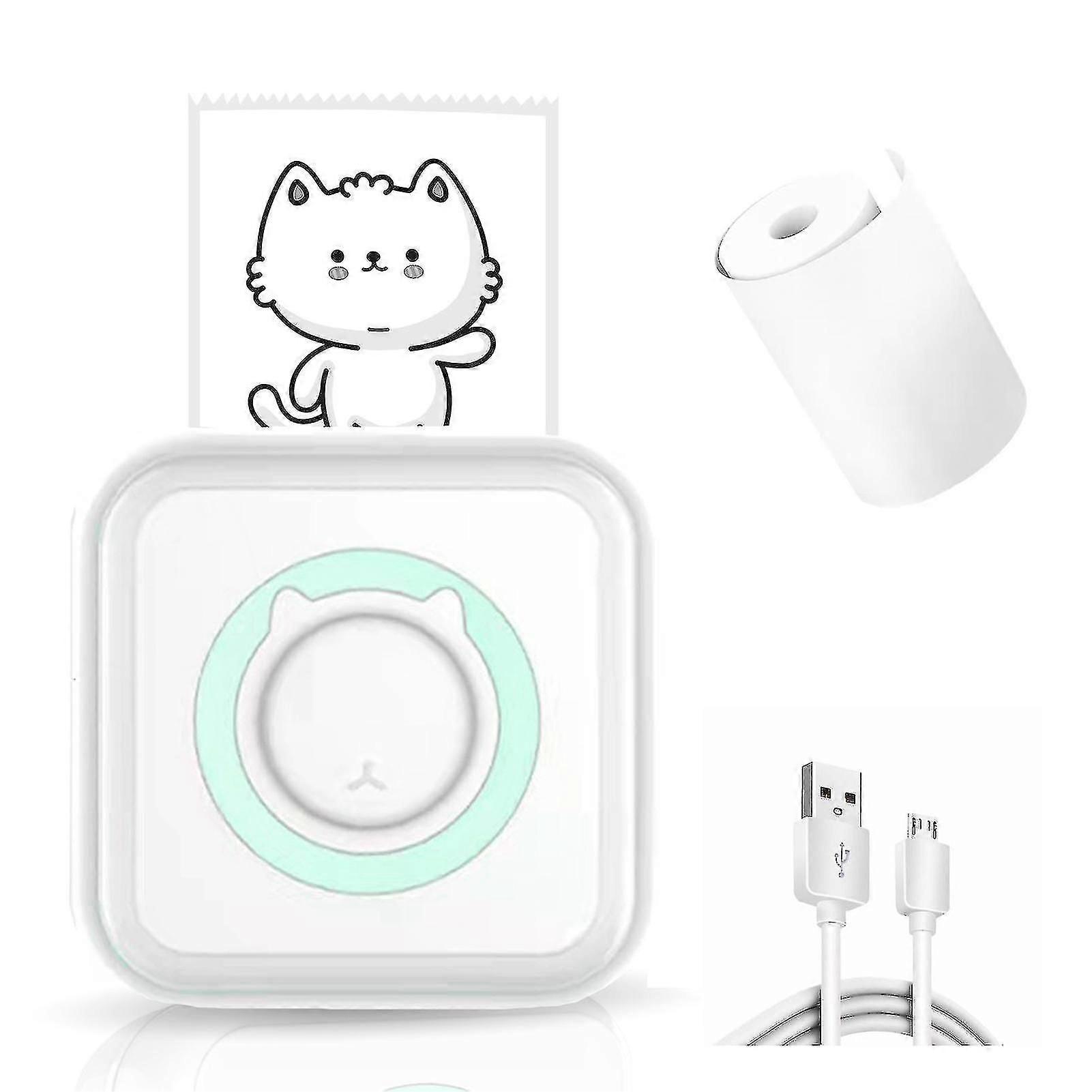 Mini Pocket Sticker Printer, Bluetooth Wireless Portable Mobile Printer Machine Thermal Printer For Notes, Memo, Photo, Pocket Label Receipt Printer C