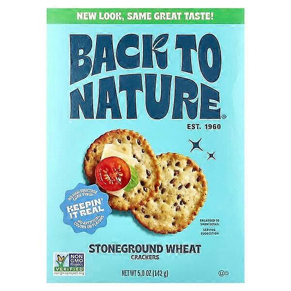Back to Nature, Crackers, Stoneground Wheat, 5 oz (142 g)