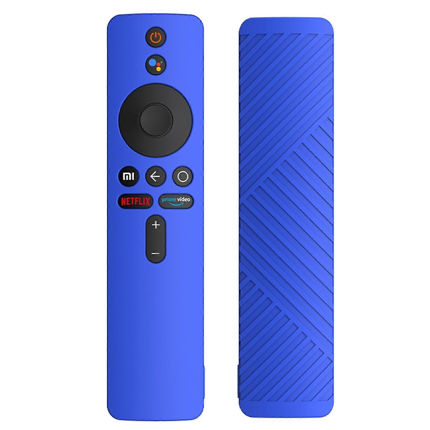 Solid Color Silicone Protective Cover For Xiaomi MiBox S Dark Blue