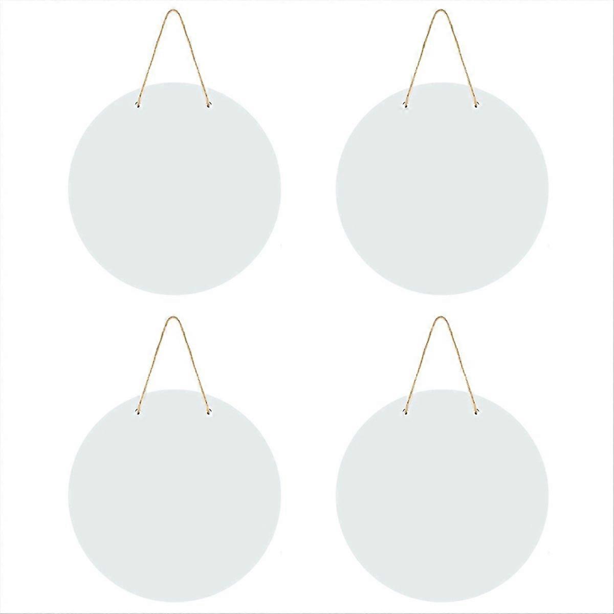 4 τεμάχια πινακίδα κρεμάστρας πόρτας εξάχνωσης στρογγυλή κρεμαστή πινακίδα