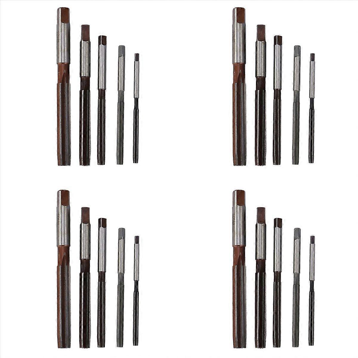 5pcs Hand Reamers Set H8 Chucking Straight Shank Set