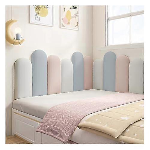 3D Peel And Stick Headboard For Kids AntiCollision Wall Padding Soft Sponge Panels Color D Size 160cm Depth 200cm