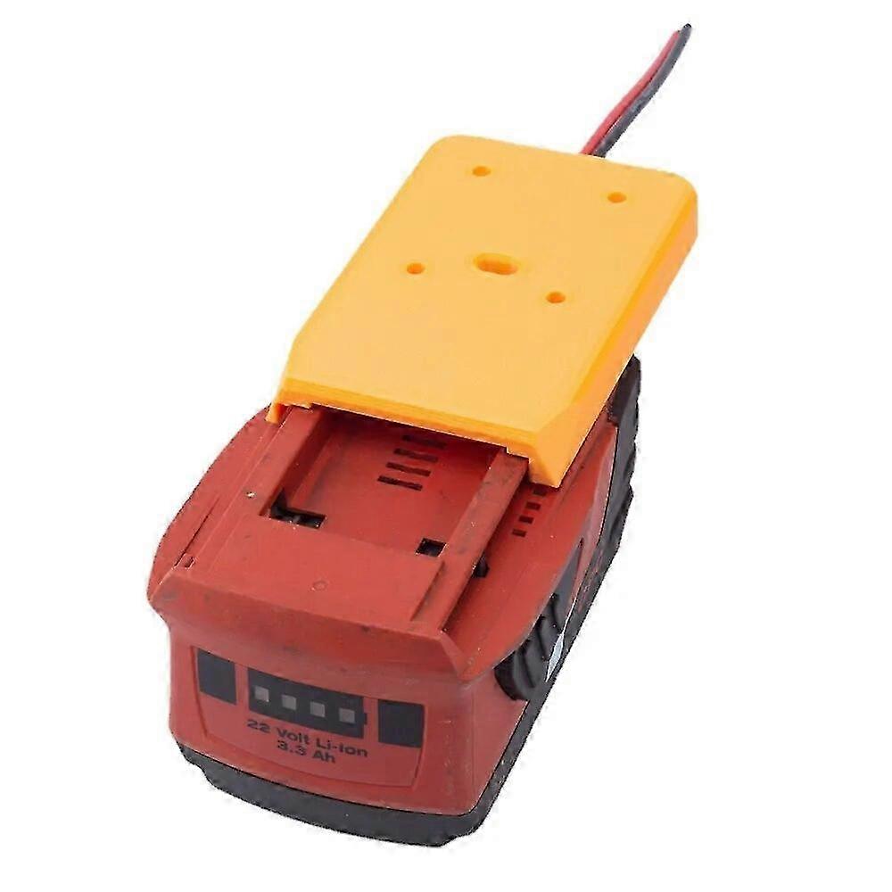 Adapter for HILTI 22V B22 CPC Battery Dock Power Connector Robotics 14AWG (Not include battery) 25-26s