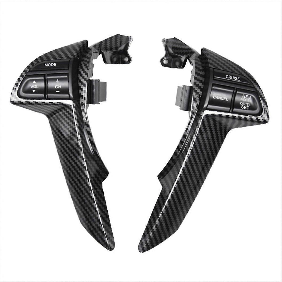 Car Steering Wheel Cruise Control Multifunction Button Volume Adjustment Switch with Frame for Accor