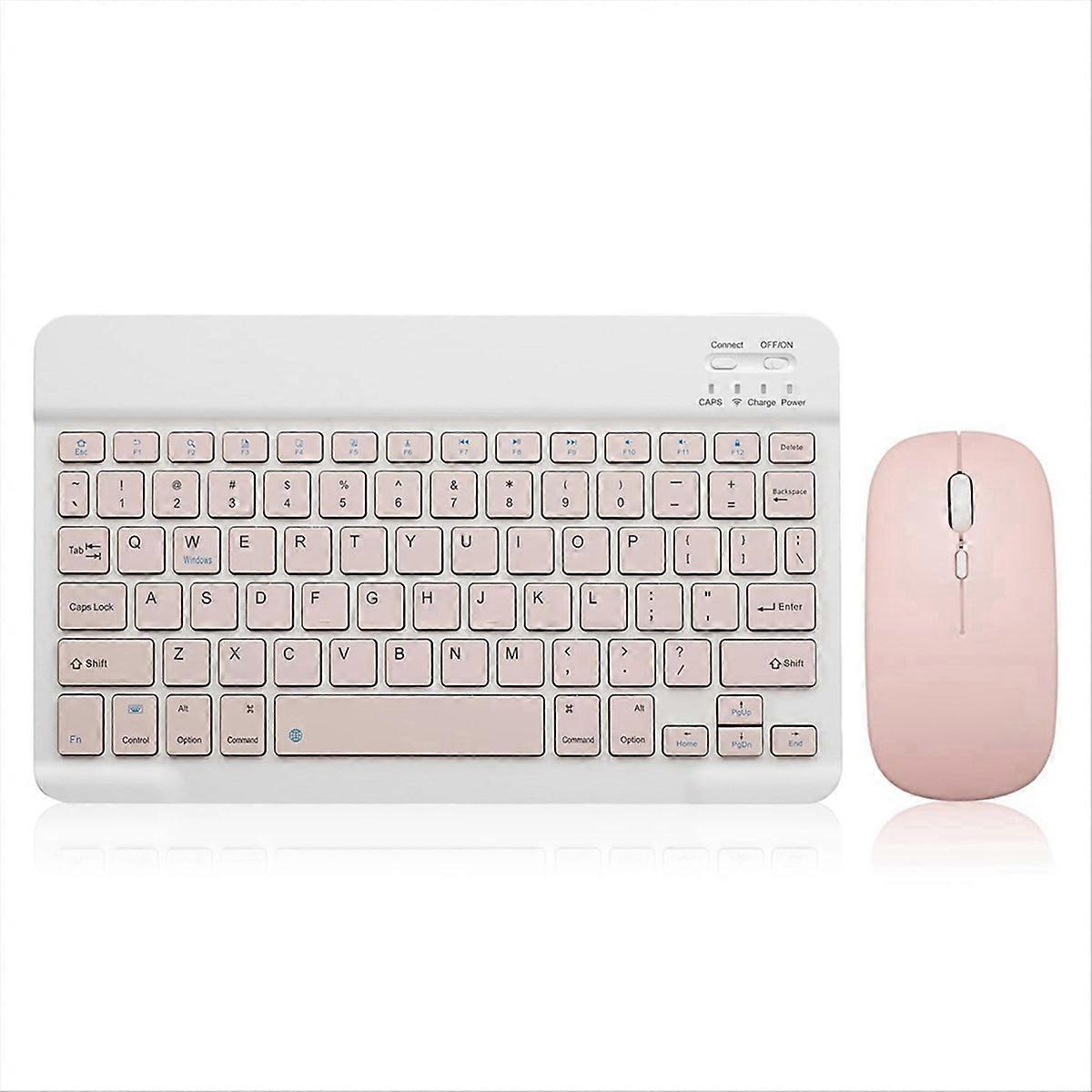 Bluetooth Keyboard with Battery-Powered Mouse for Android Windows C
