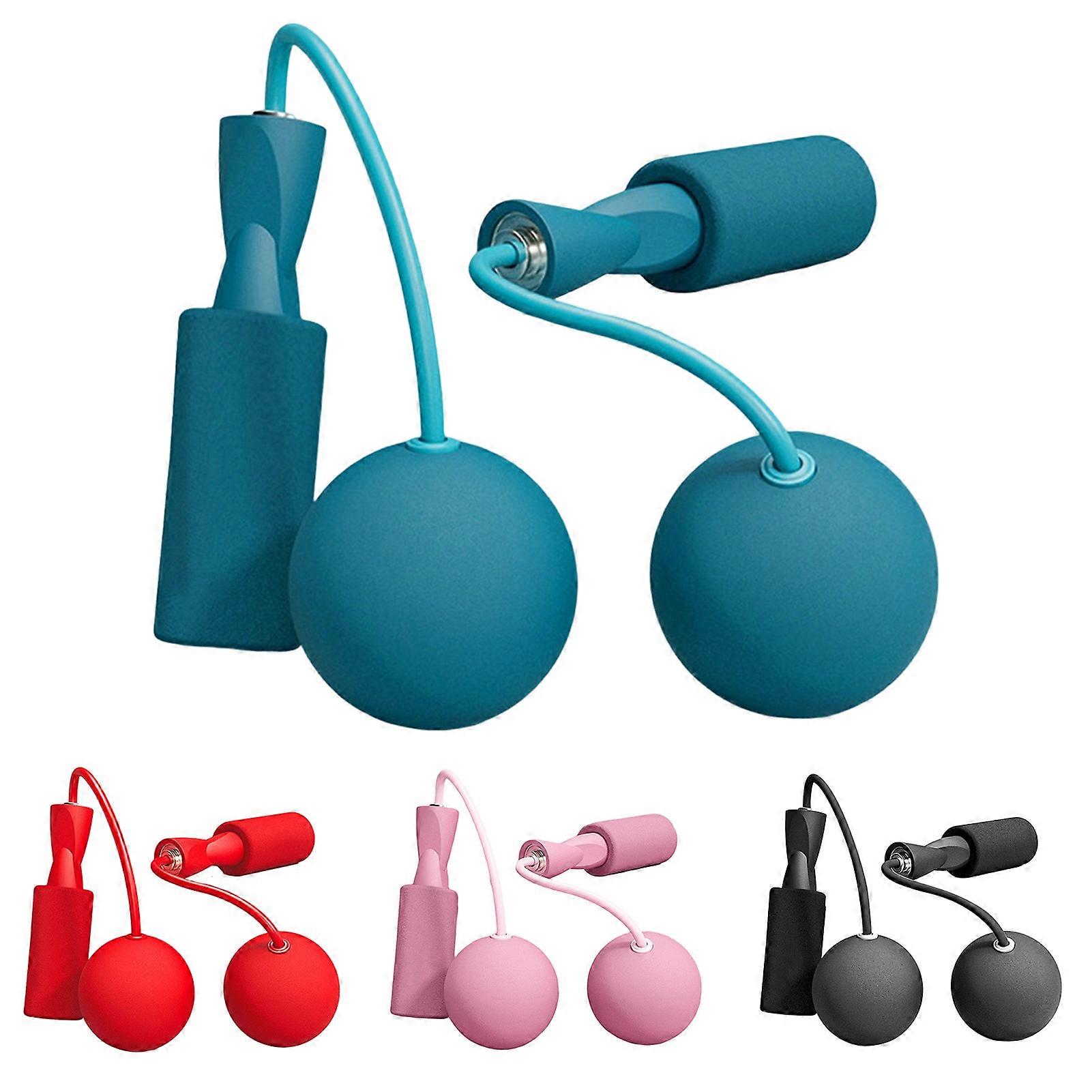 Hesroicy Jump Rope Adjustable Space Saving Damp-resistant Ball Bearings Tangle-Free Cordless Jump Rope Workout Equipment