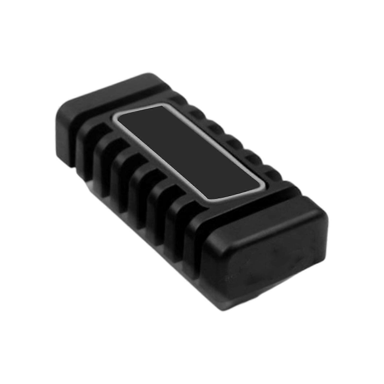 Quick Install Rubber Brake Pedal Protector Non Slip Tread Pattern Comfortable Foot Rest Quick Installation for BAJAJ  Black grey