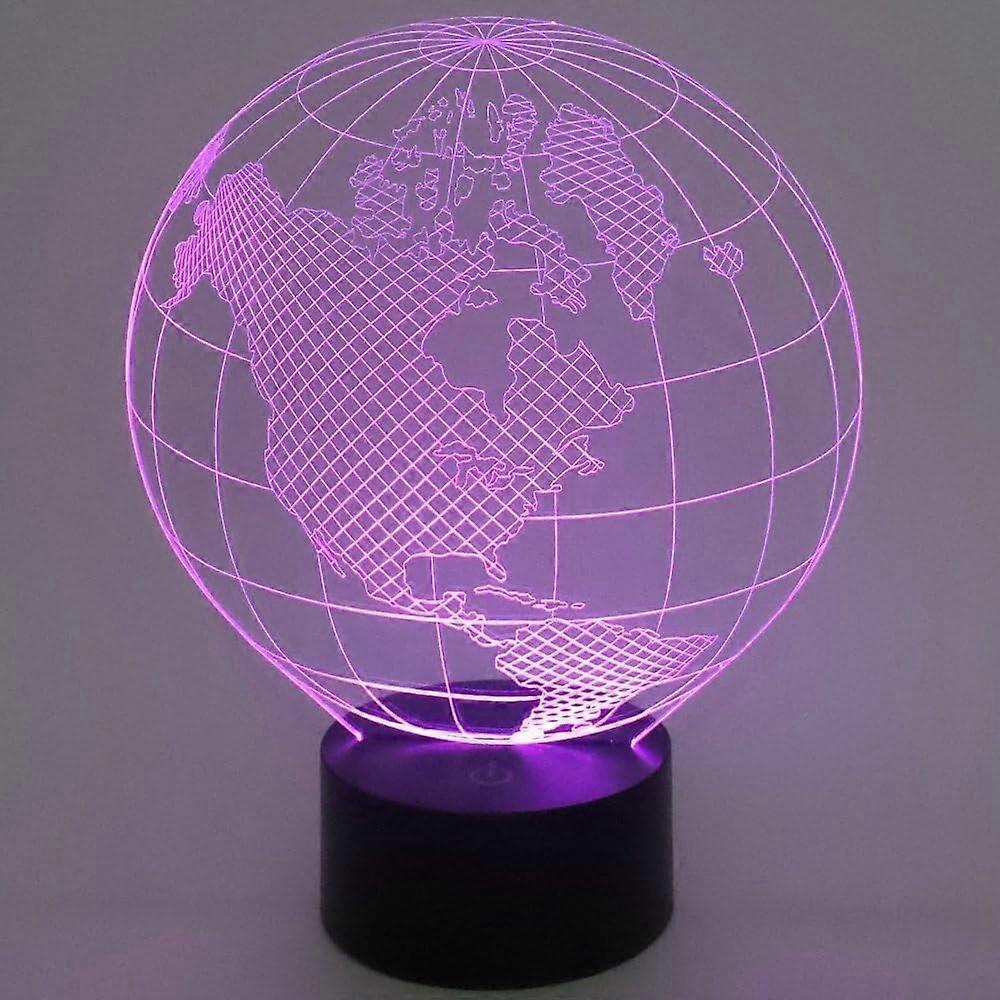 LINLIN 3D Lamp, 3D LED Lamp Nightlight USB Touch with 7 Color Optical Illusion Desk Lights for Kids Room Home Decoration