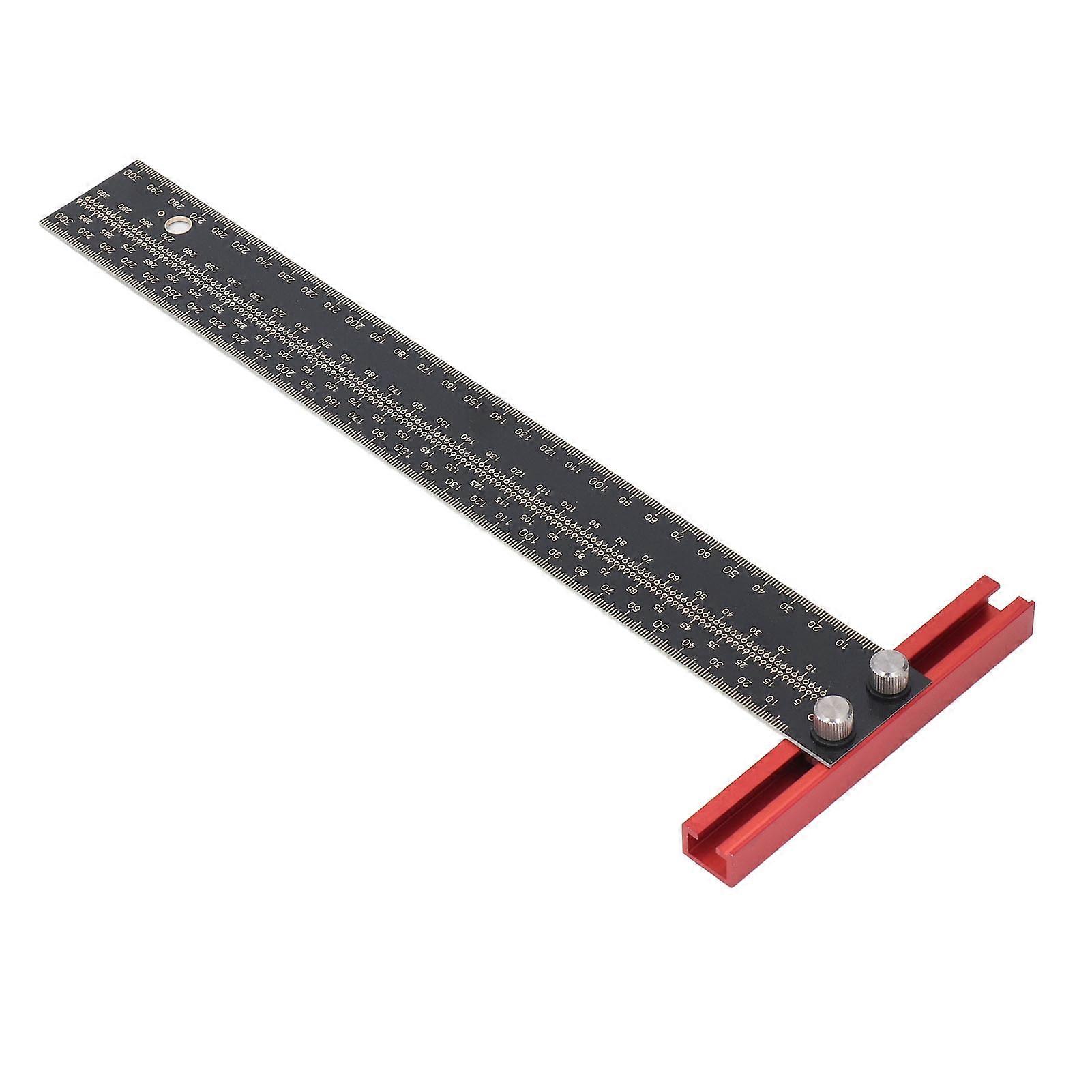 300mm T Square Ruler Woodworking Scriber High Accuracy Marking Measuring Scribing Tool for Carpenter Layout Work