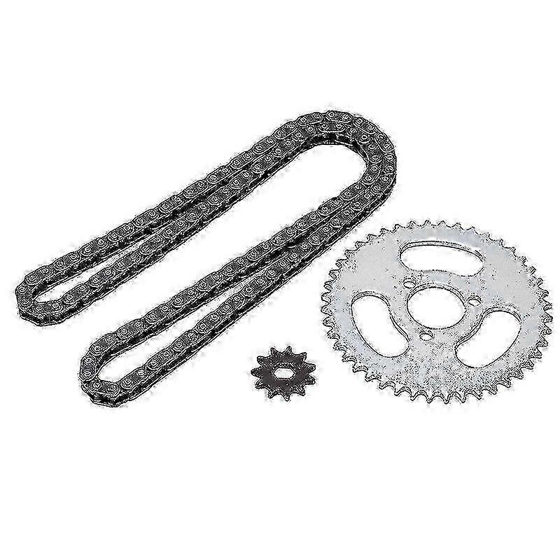Replacement High Power Gear Chain Set for T8F Karts ATVs and Mini Motorcycles with Front and Rear Sprockets Edition 1107