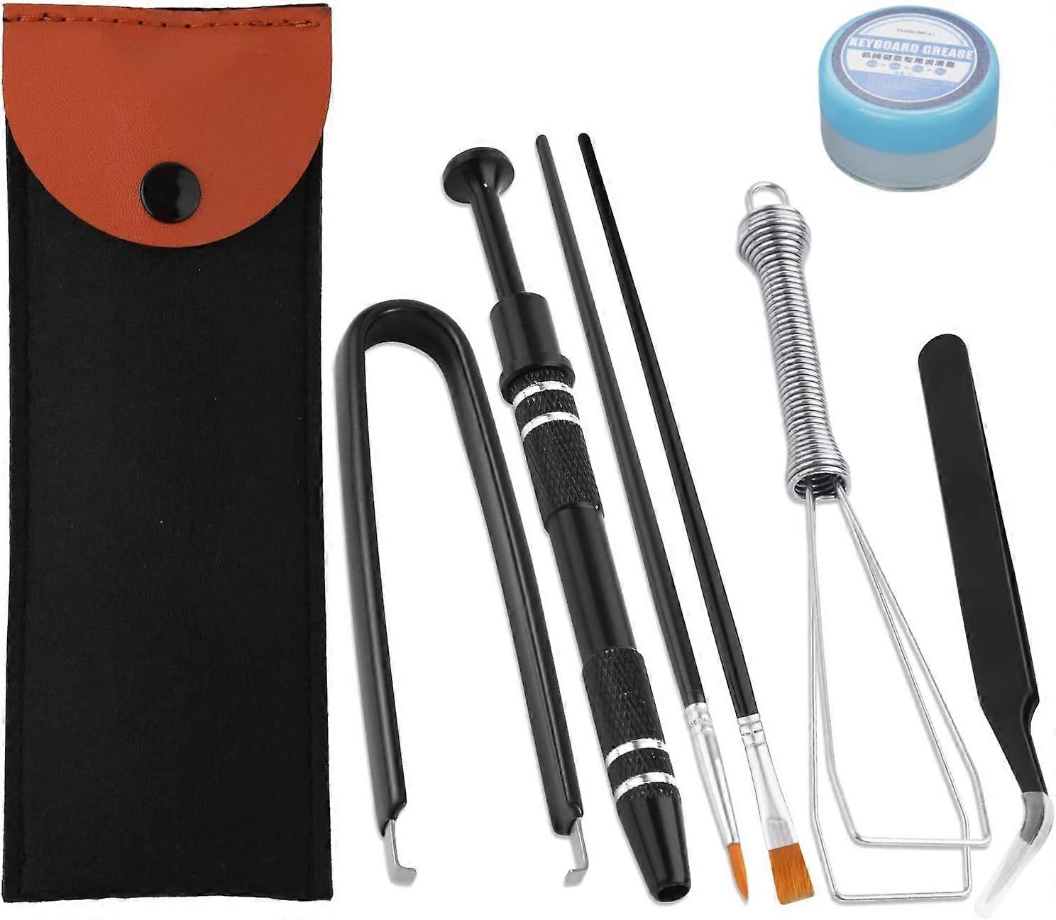 Keyboard Remover Tool Kit-7-Piece Set, Keycap Puller Include 5g Keyboard Lube