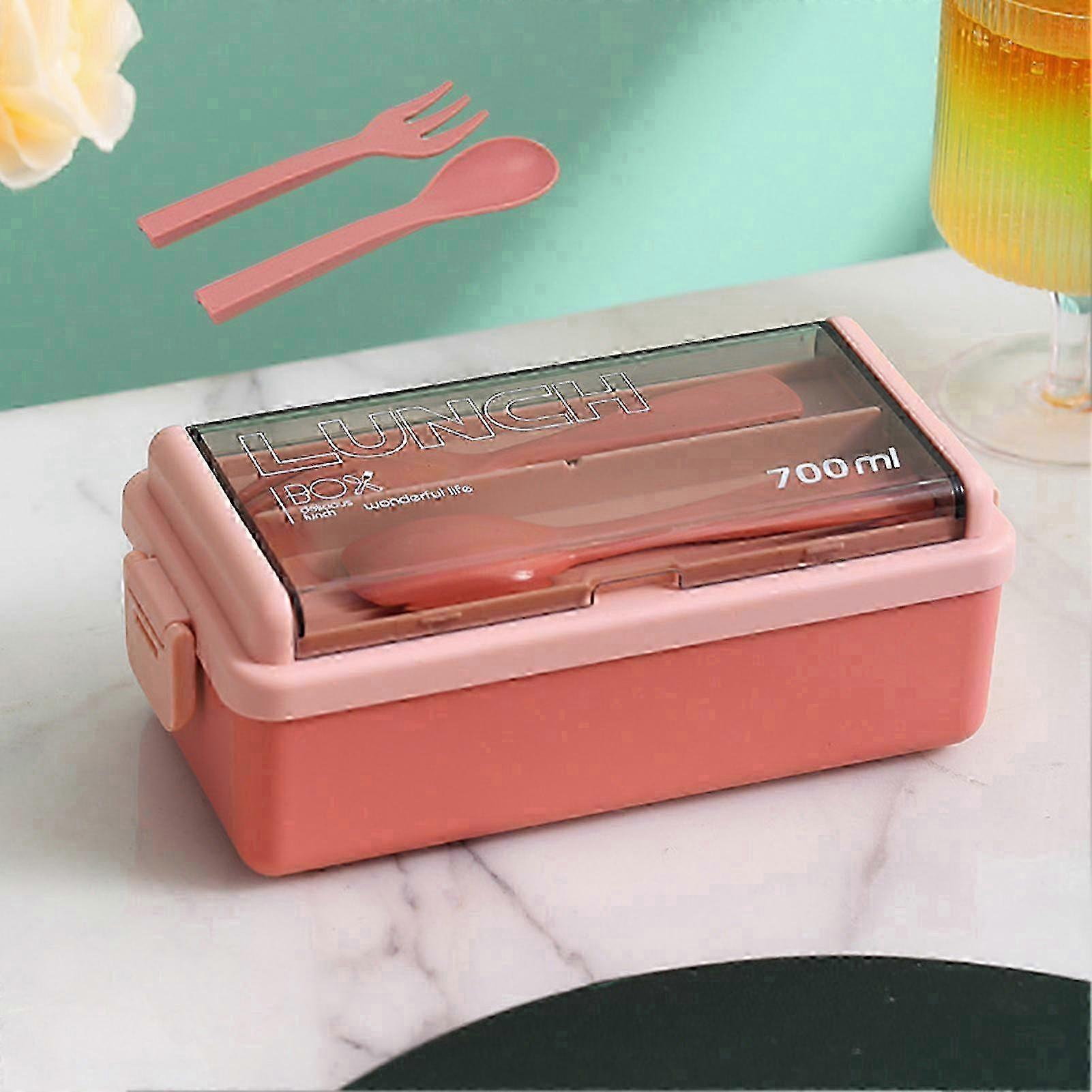Daily Use Microwave Bento Box Single/Double Layer Compact Salad Lunch Box for Car Travel Work Picnic