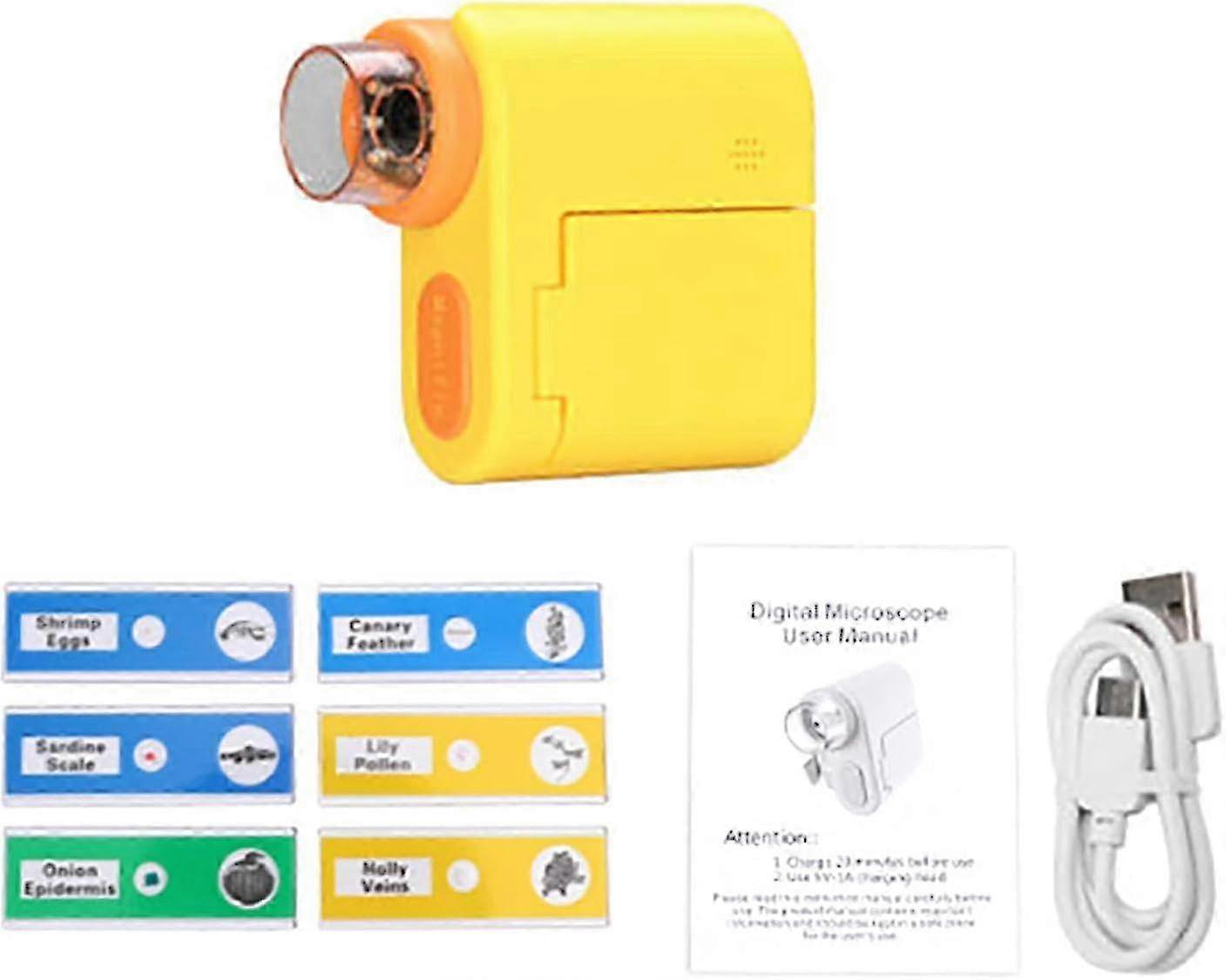 Digital Microscope USB 1200X Magnification Coin Microscope With 2 Inch LCD Screen LED Light For Kids And Adults