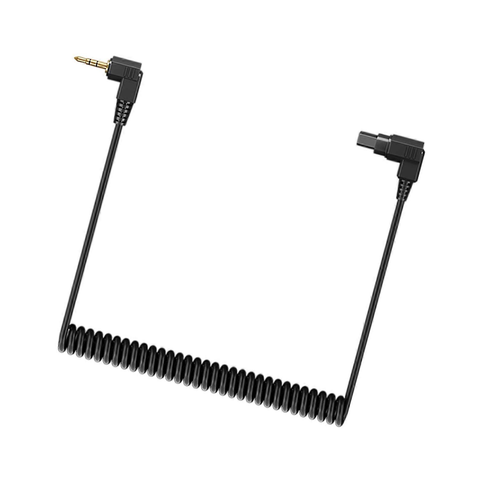 Spring Stretch 2.5mm Flash PC Syncing Cord Gold Plate Connectors Compatible For Multiple Camera Flash Systems Accessories Multicolor