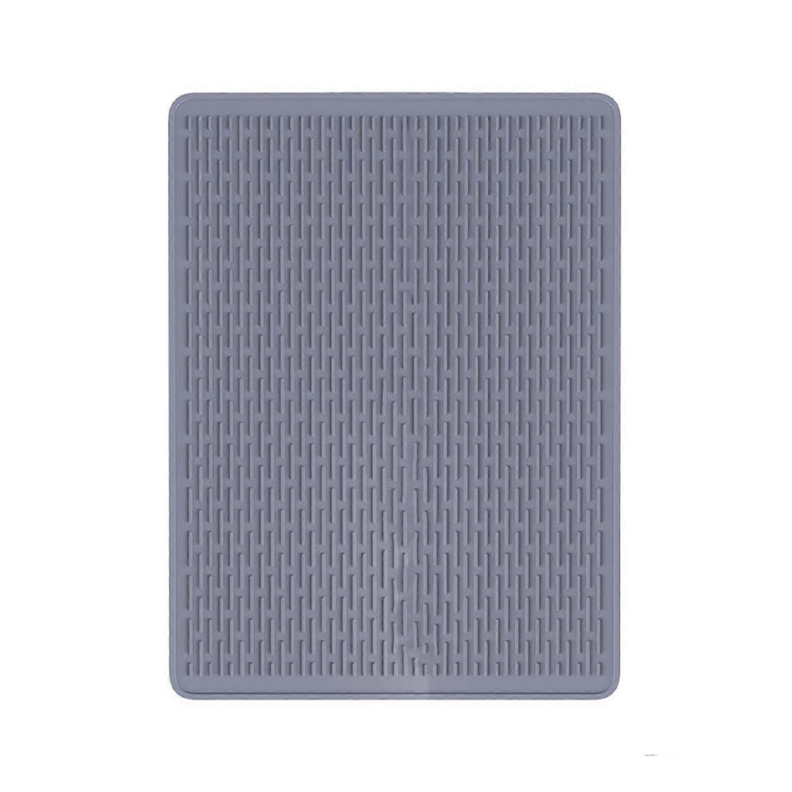 Oversized Rubber-like Feeding Carpet For Multiple Animals Against Leak Design Durable Floor Barrier Multicolor