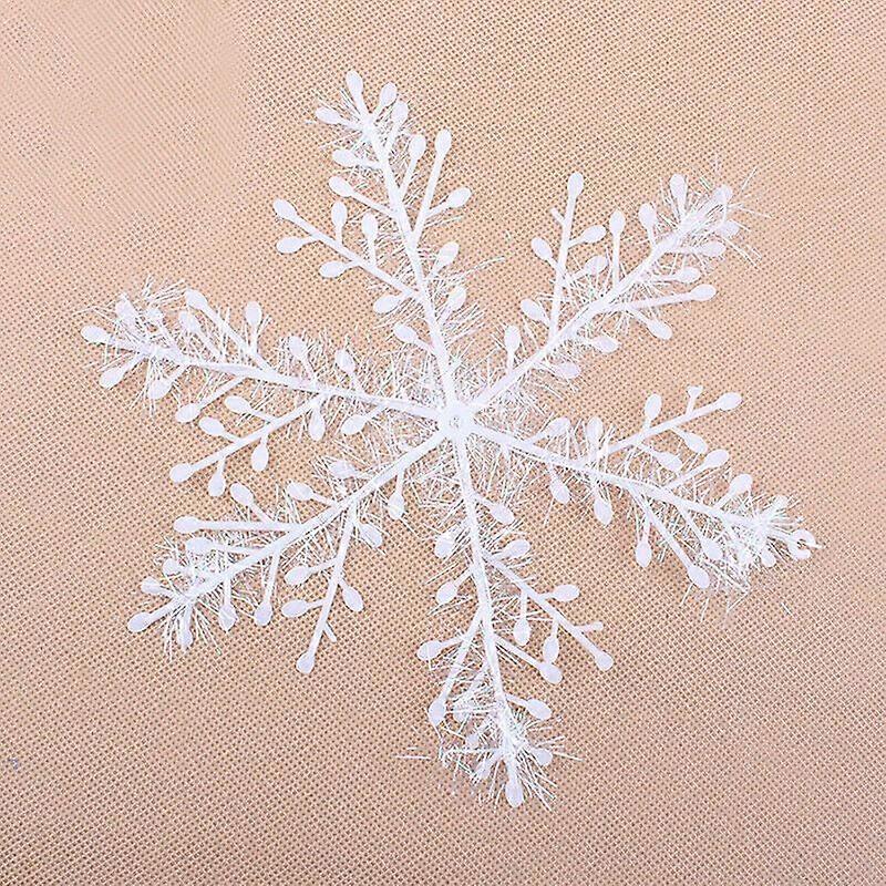 Christmas snowflake garland, window decoration, white snowflake