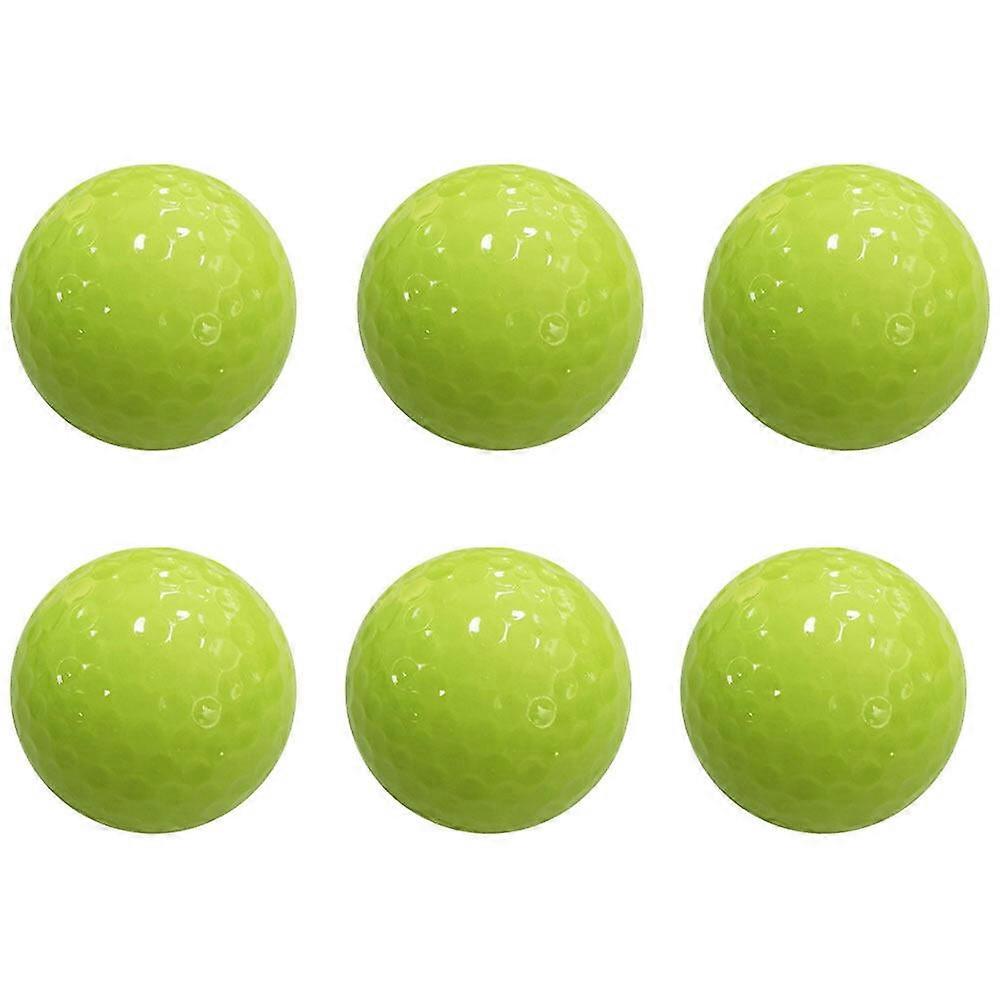 6pcs Fluorescent Ball Automatic Light-absorbing Ball Durable Night Golfs Ball