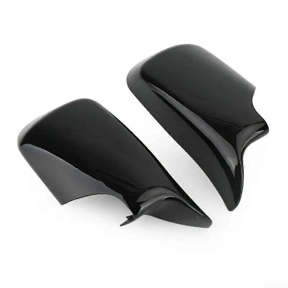 Gloss Black Door Mirror Covers for E46 19982005 Sedan and E39 5 Series 19982003