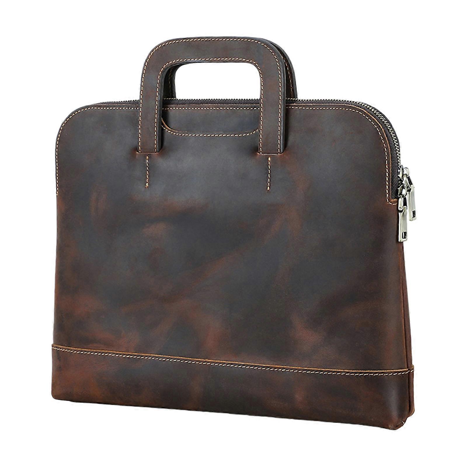 Business Elegance Leather Protective Case For Macbookpro 13.3inch Laptop Design Multiple Pockets Multicolor